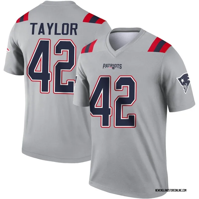 J. J. Taylor Signed New England Patriots Jersey (JSA COA) Pats Kick Re –