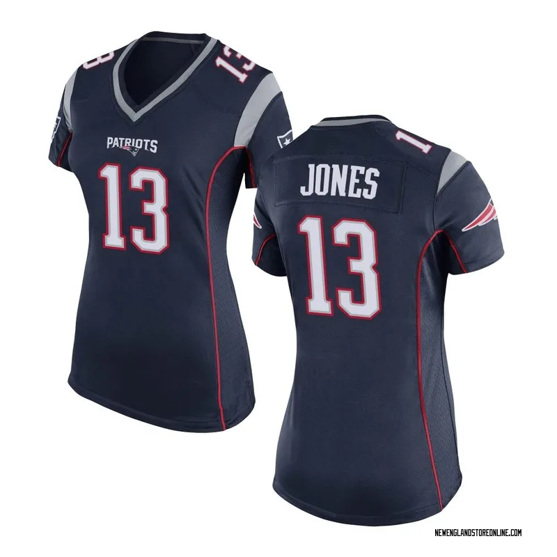 Men's Nike Jack Jones White New England Patriots Game Player Jersey