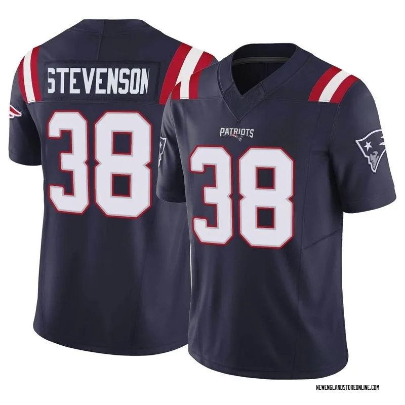 Nike Youth New England Patriots Rhamondre Stevenson #38 Navy Game Jersey