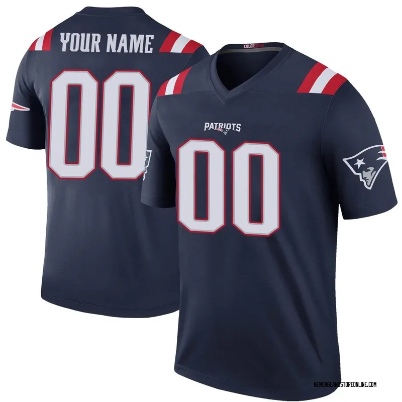 New England Patriots Custom Vapor Limited Mens Jersey jersey Navy Color  Crash