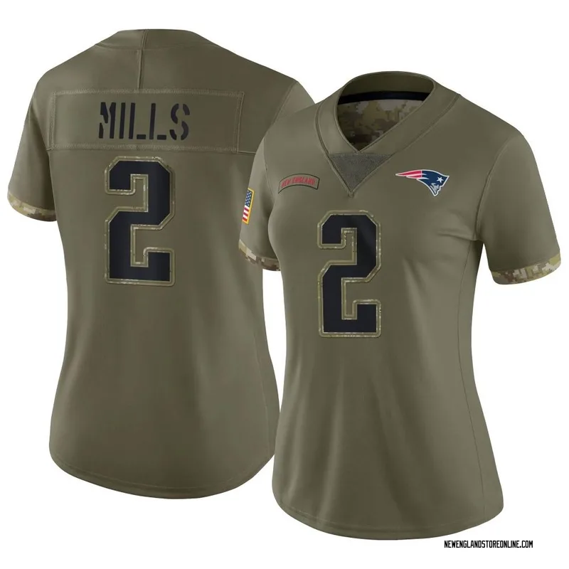 Men's Nike New England Patriots Kyle Dugger Olive 2022 Salute To Service  Jersey - Limited