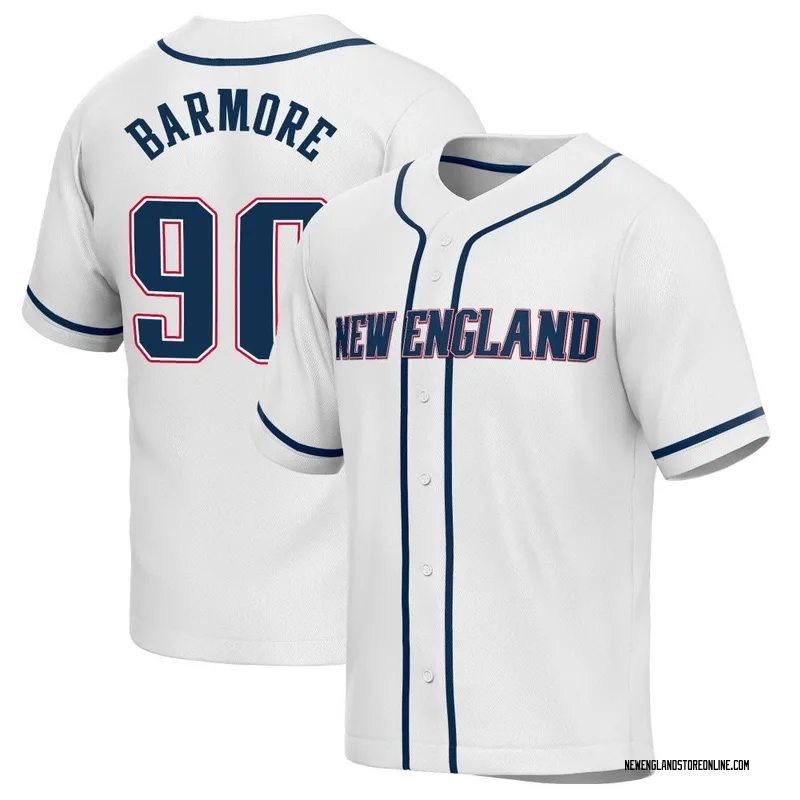 Men's New England Patriots Christian Barmore Nike Navy Player Game Jersey