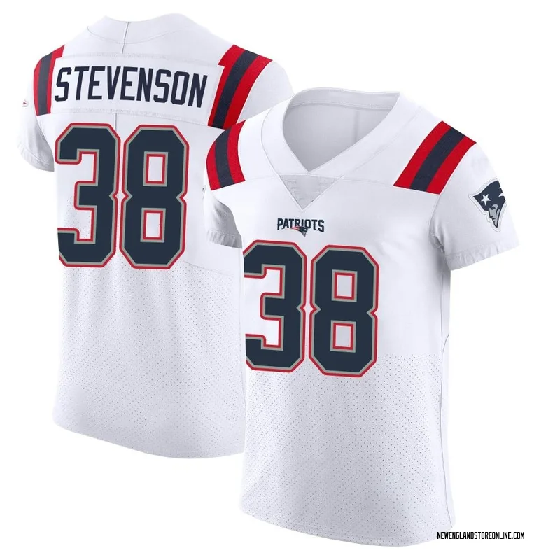 Nike Youth New England Patriots Rhamondre Stevenson #38 Navy Game Jersey